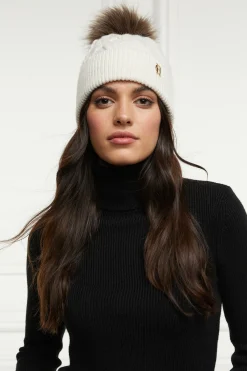 Holland Cooper Cortina Bobble Hat Cream Outlet