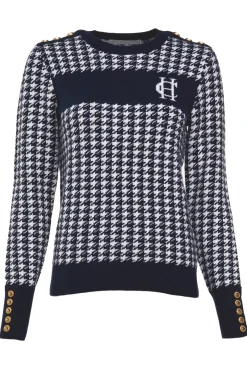 Holland Cooper Cortina Bobble Hat Ink Navy Outlet