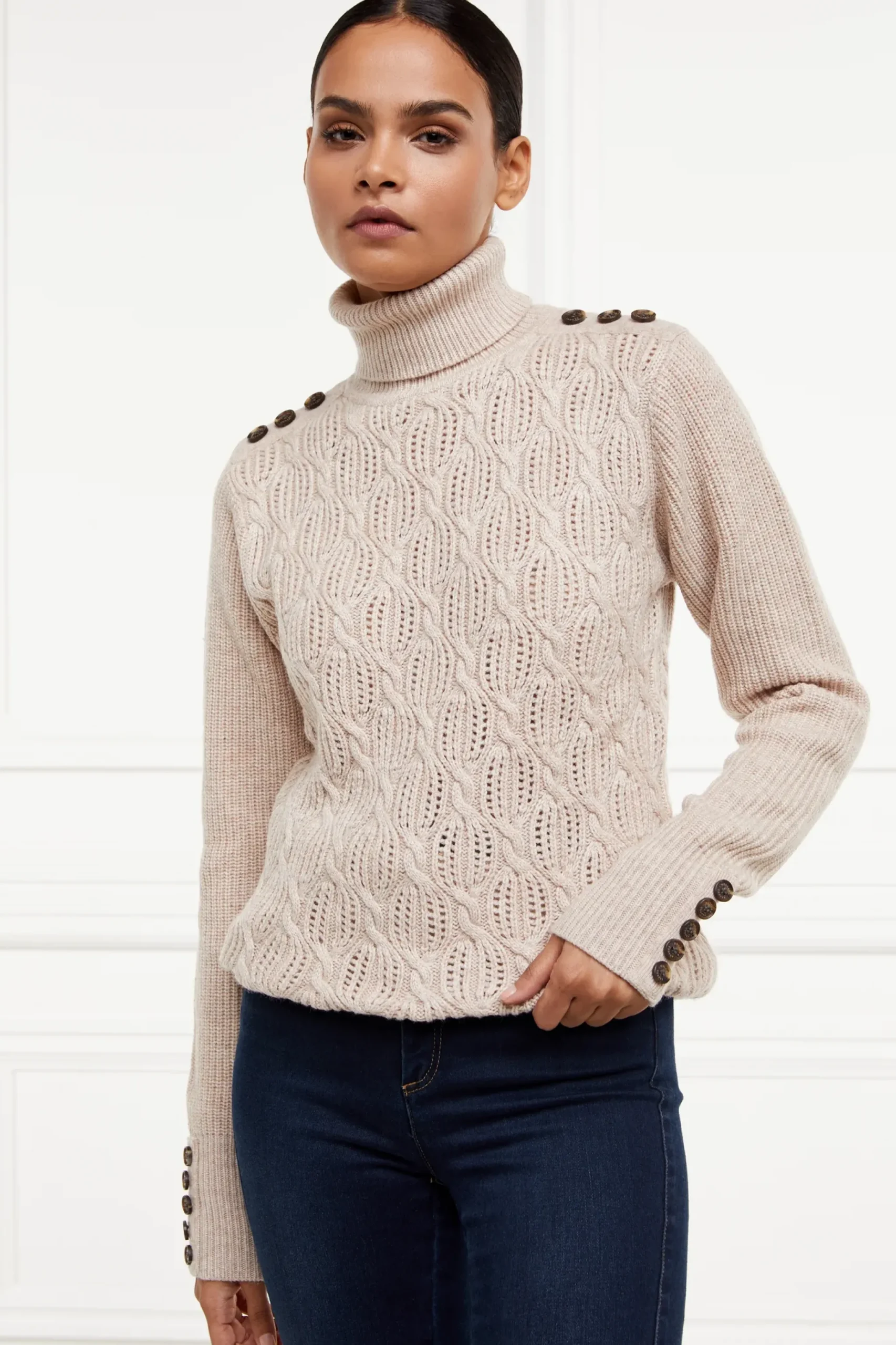 Holland Cooper Cotswold Roll Neck Knit Sale