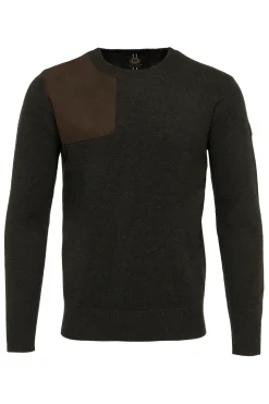 Holland Cooper Country Crew Neck Knit Moss Discount