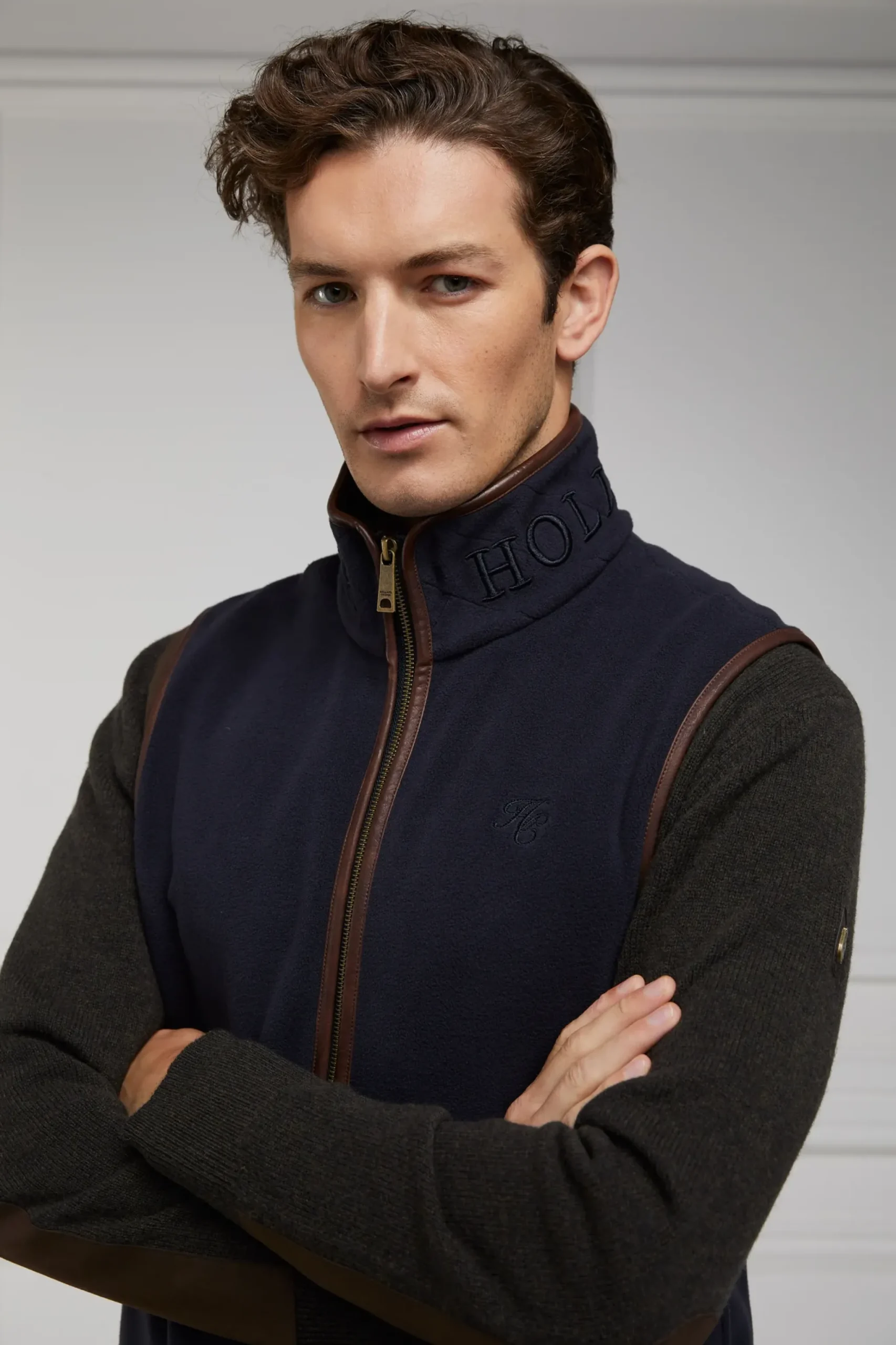 Holland Cooper Country Fleece Gilet Ink Navy Outlet