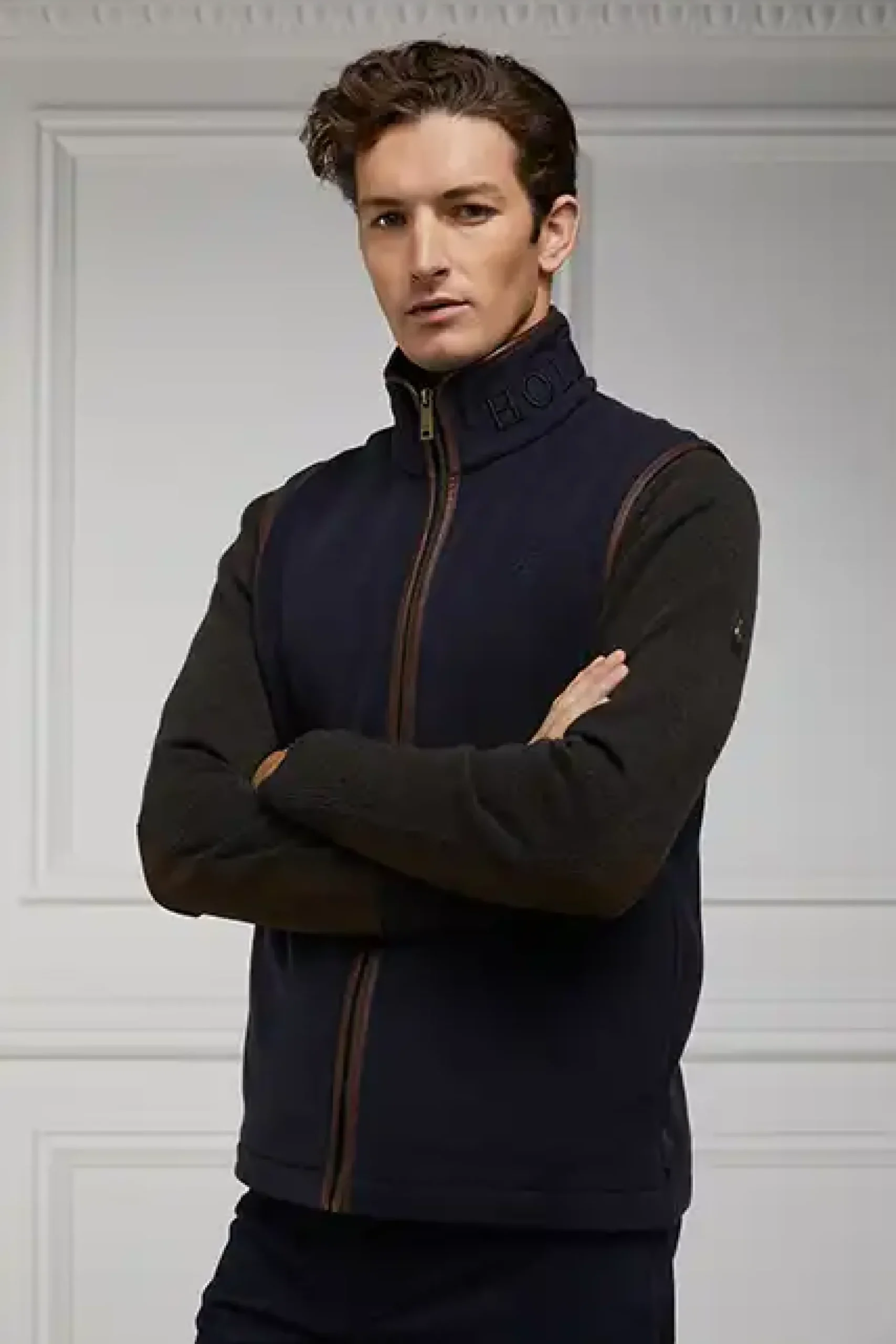 Holland Cooper Country Fleece Gilet Ink Navy Outlet