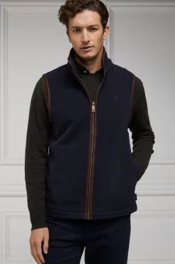 Holland Cooper Country Fleece Gilet Ink Navy Outlet