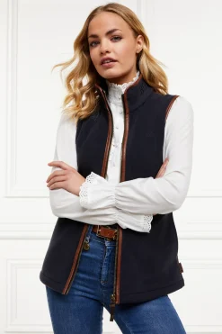 Holland Cooper Country Fleece Gilet Ink Navy New