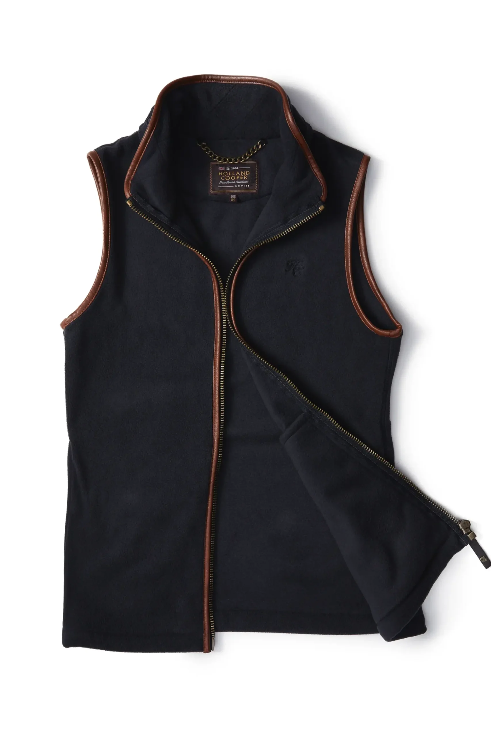 Holland Cooper Country Fleece Gilet Ink Navy New