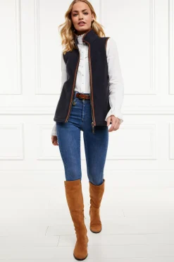 Holland Cooper Country Fleece Gilet Ink Navy New