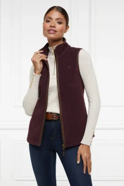 Holland Cooper Country Fleece Gilet Mulberry Online