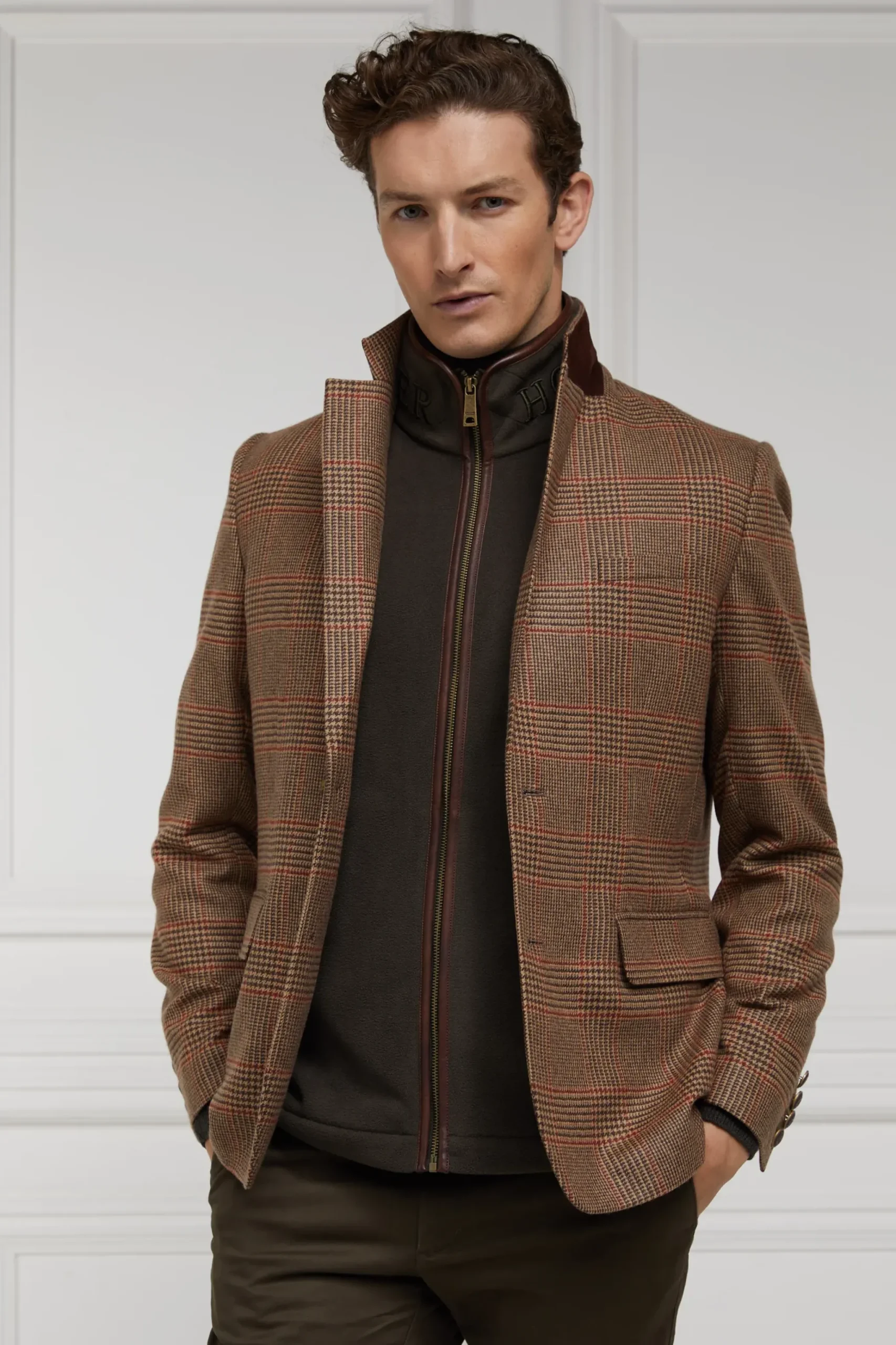 Holland Cooper Country Fleece Gilet Khaki Best
