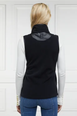Holland Cooper Country Fleece Gilet Black Clearance