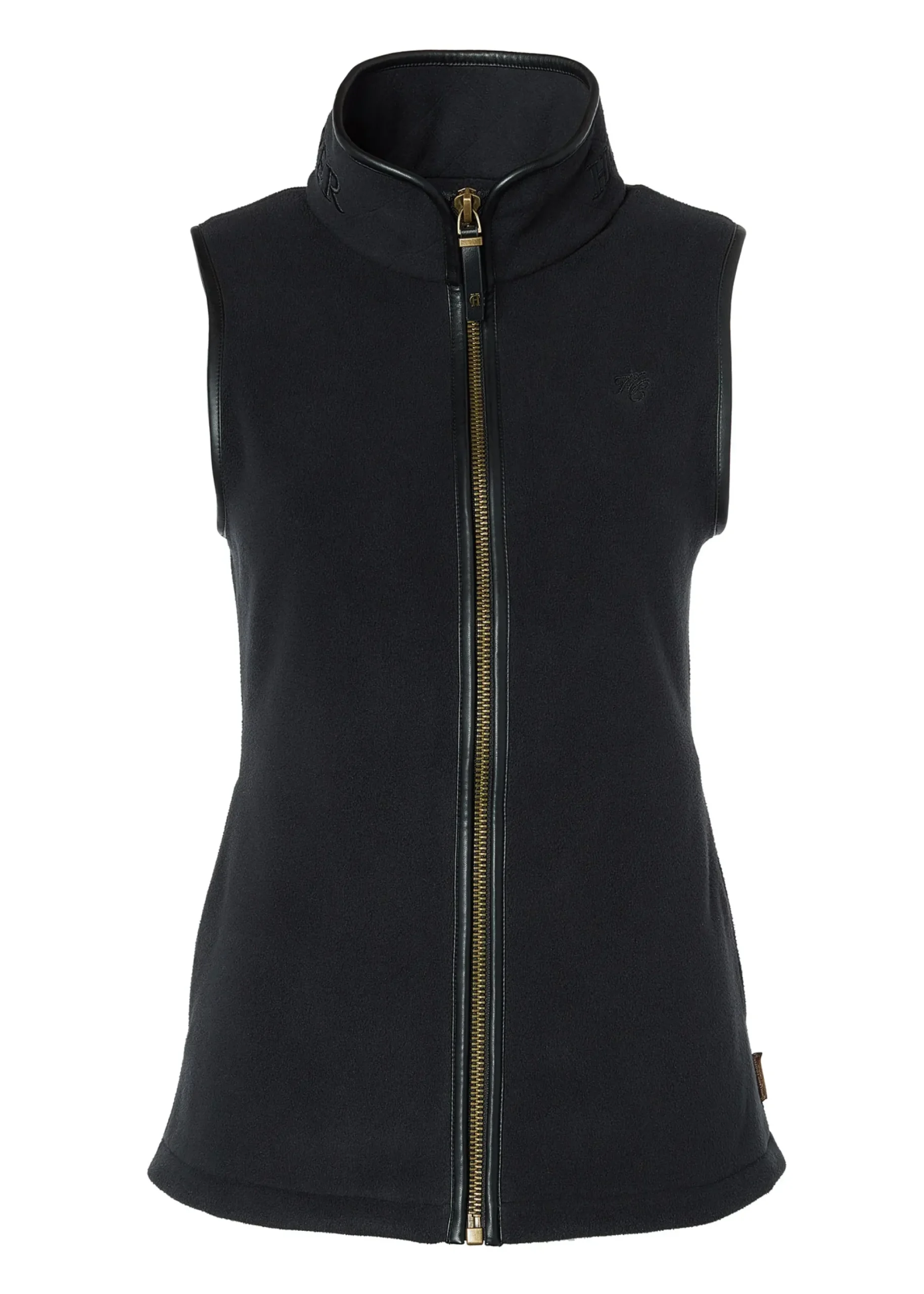 Holland Cooper Country Fleece Gilet Black Clearance