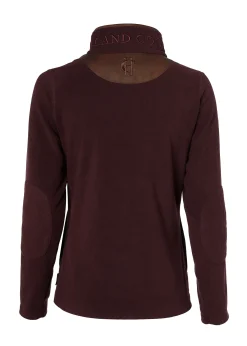 Holland Cooper Country Fleece Half Zip Mulberry