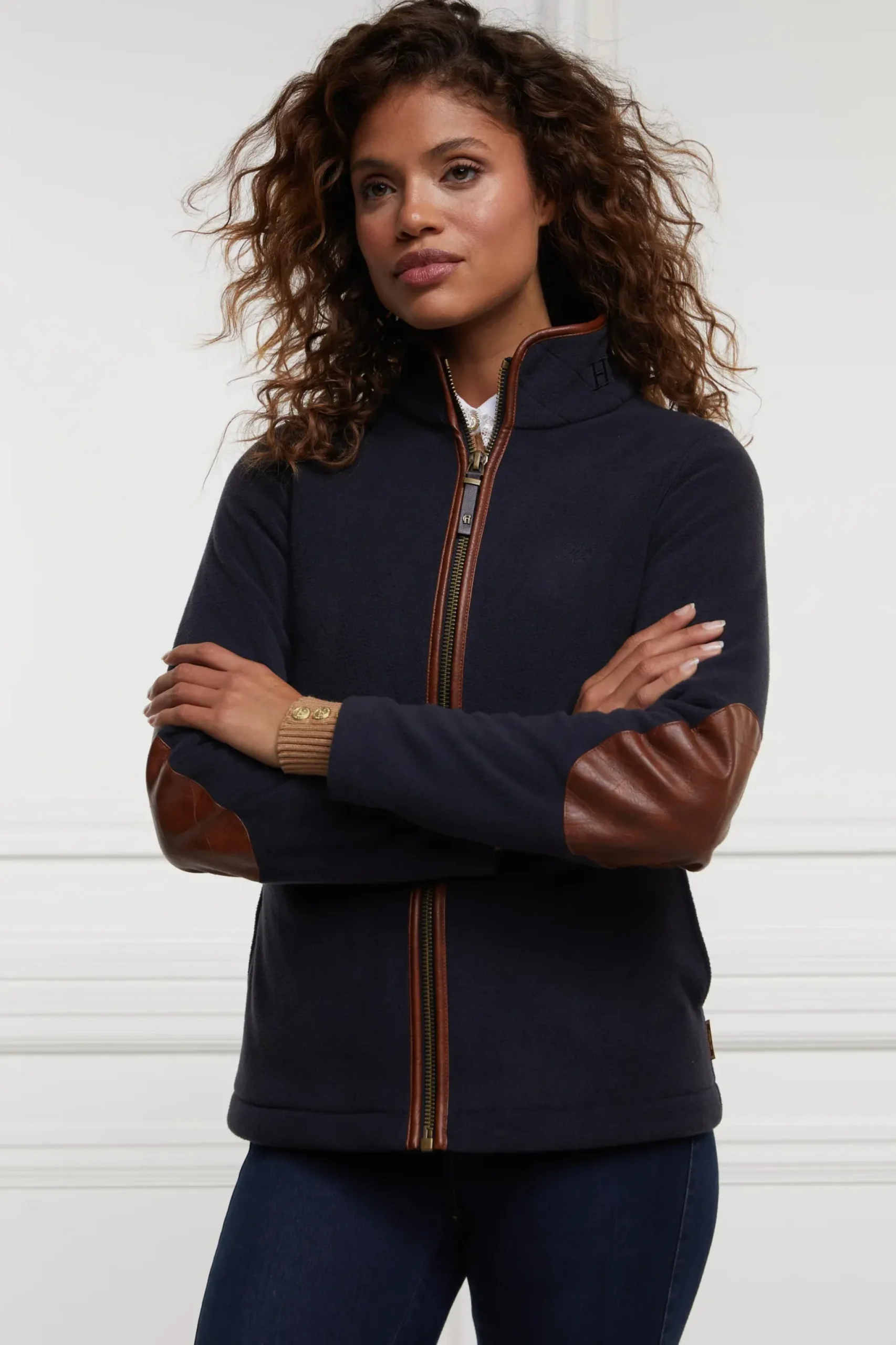 Holland Cooper Country Fleece Jacket Ink Navy Outlet
