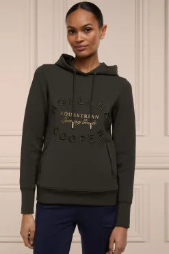 Holland Cooper Crystal Hoodie Heritage Khaki Outlet