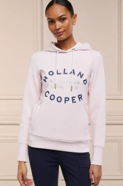 Holland Cooper Crystal Hoodie Blush