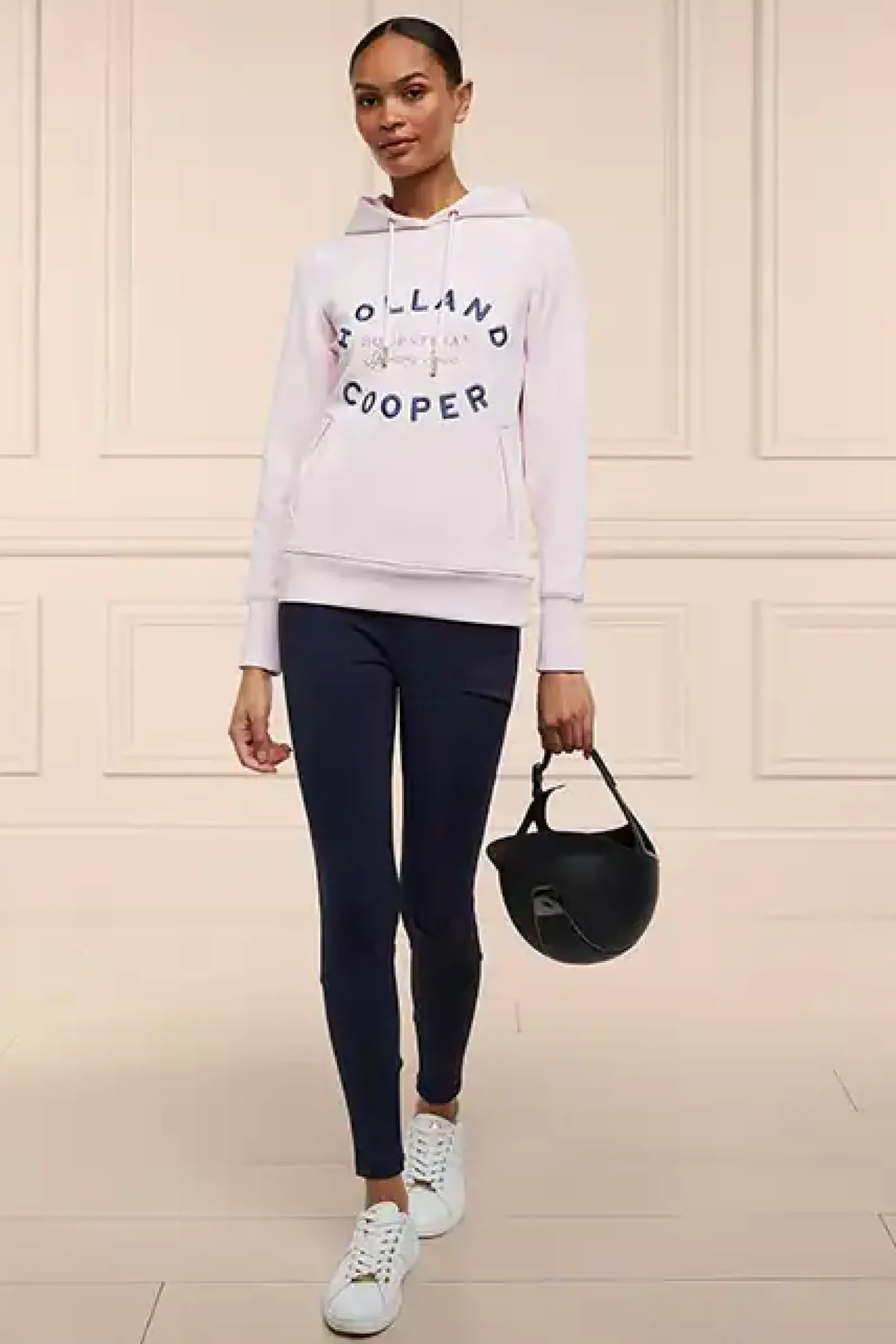 Holland Cooper Crystal Hoodie Blush