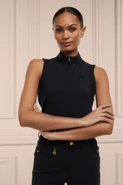Holland Cooper Crystal Sleeveless Base Layer Black Outlet