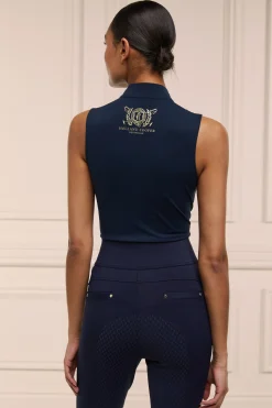 Holland Cooper Crystal Sleeveless Base Layer Ink Navy Best