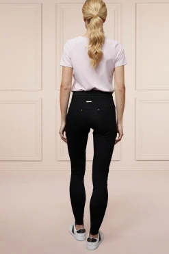 Holland Cooper Denim Thermal Full Grip Breeches Black