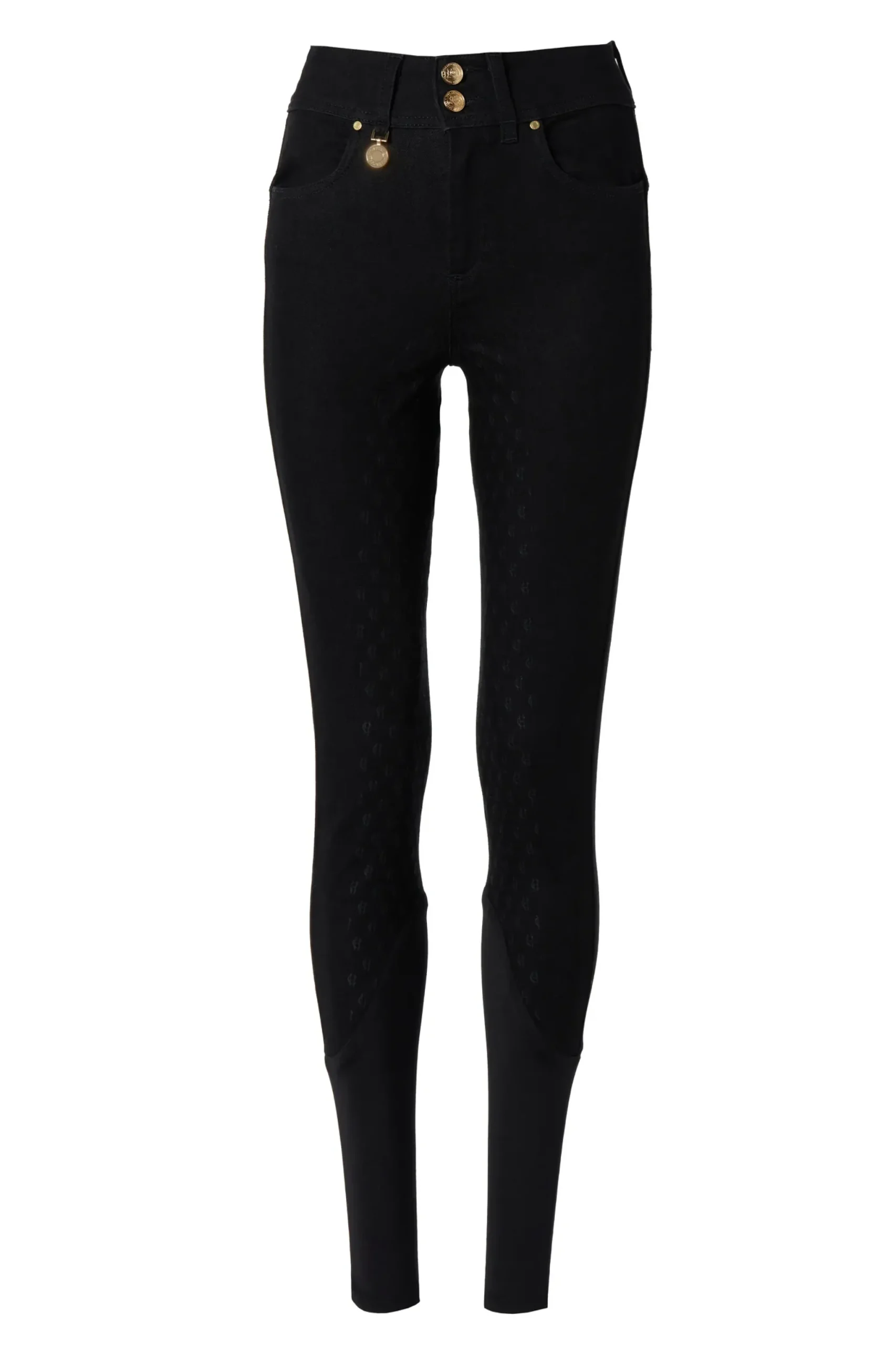 Holland Cooper Denim Thermal Full Grip Breeches Black