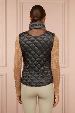 Holland Cooper Diamond Quilt Classic Gilet Khaki Best