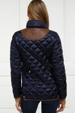 Holland Cooper Diamond Quilt Classic Jacket Ink Navy Hot