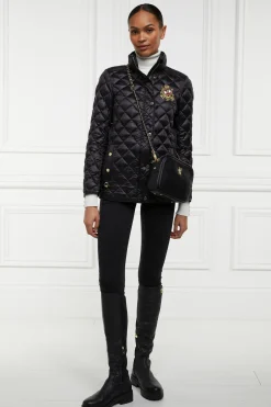 Holland Cooper Diamond Quilt Classic Jacket Black Hot