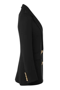 Holland Cooper Double Breasted Blazer Black Twill