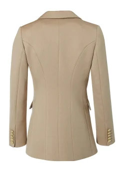 Holland Cooper Double Breasted Blazer Camel Twill Hot