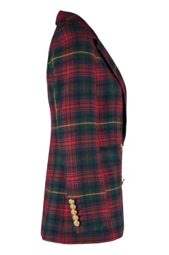 Holland Cooper Double Breasted Blazer Logan Tartan Clearance