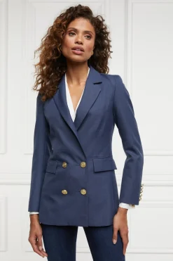 Holland Cooper Double Breasted Blazer Denim Outlet