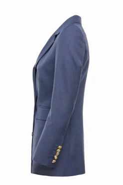 Holland Cooper Double Breasted Blazer Denim Outlet