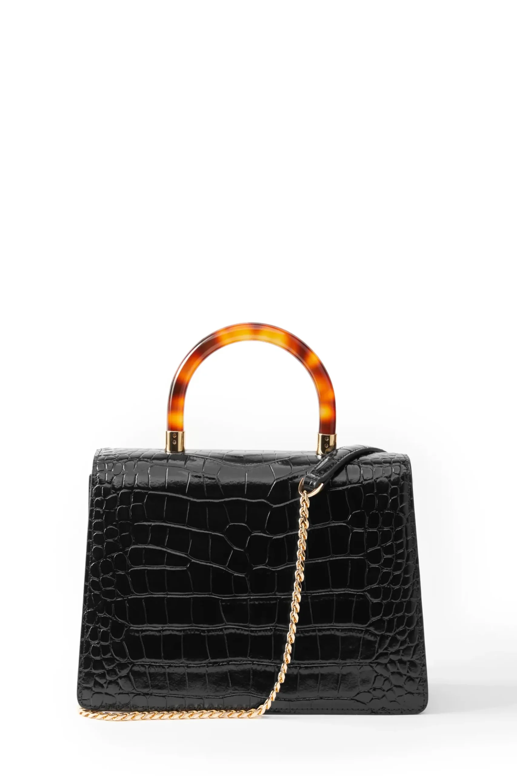Holland Cooper Dowdeswell Bag Black Croc