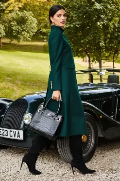 Holland Cooper Dowdeswell Coat Emerald Hot