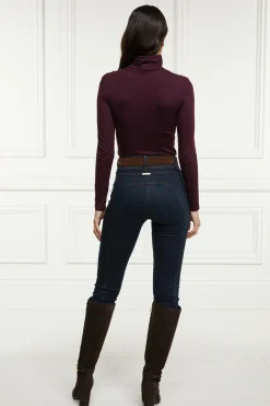 Holland Cooper Essential Roll Neck Burgundy
