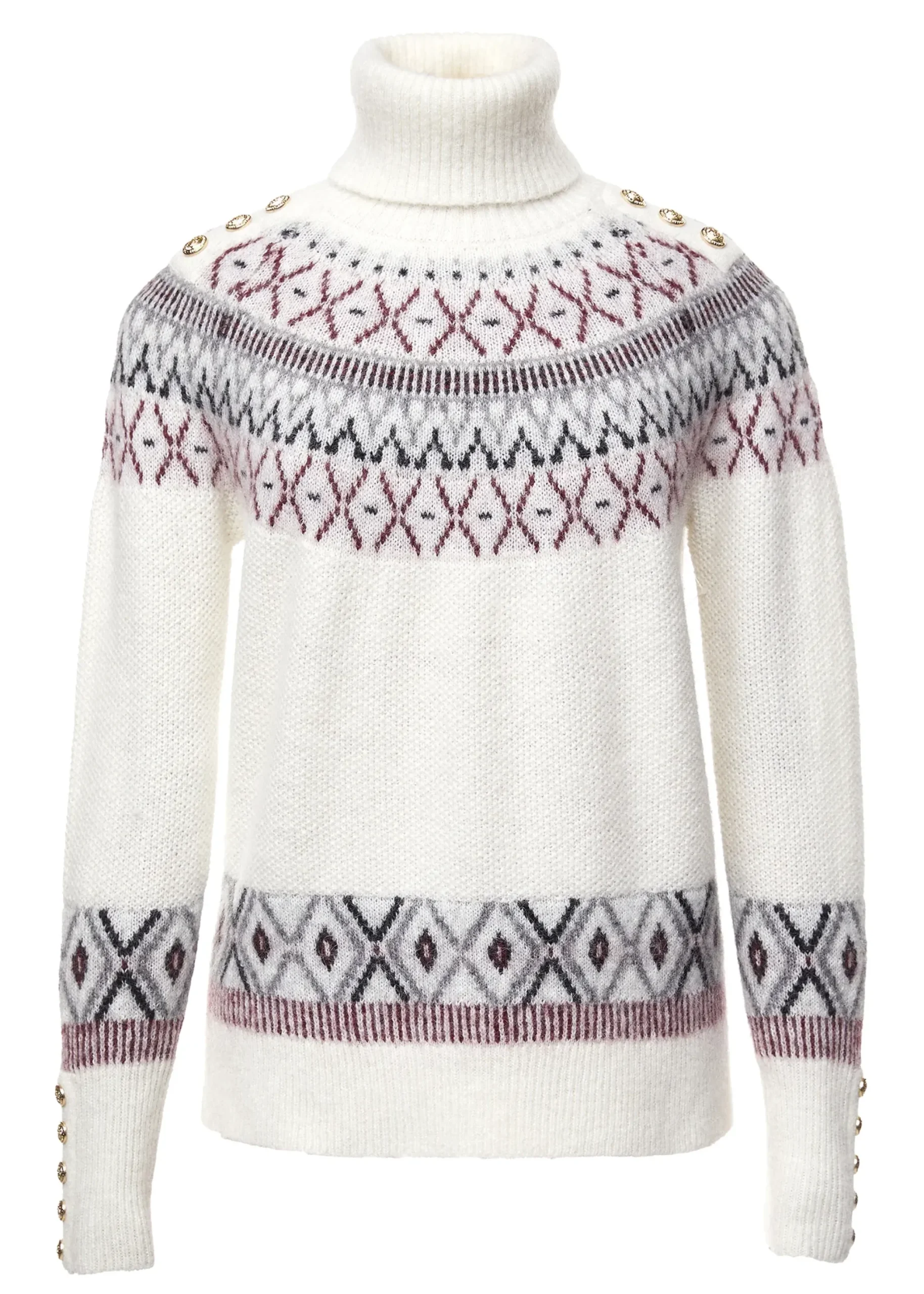 Holland Cooper Fairisle Knit Cream