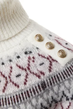 Holland Cooper Fairisle Knit Cream