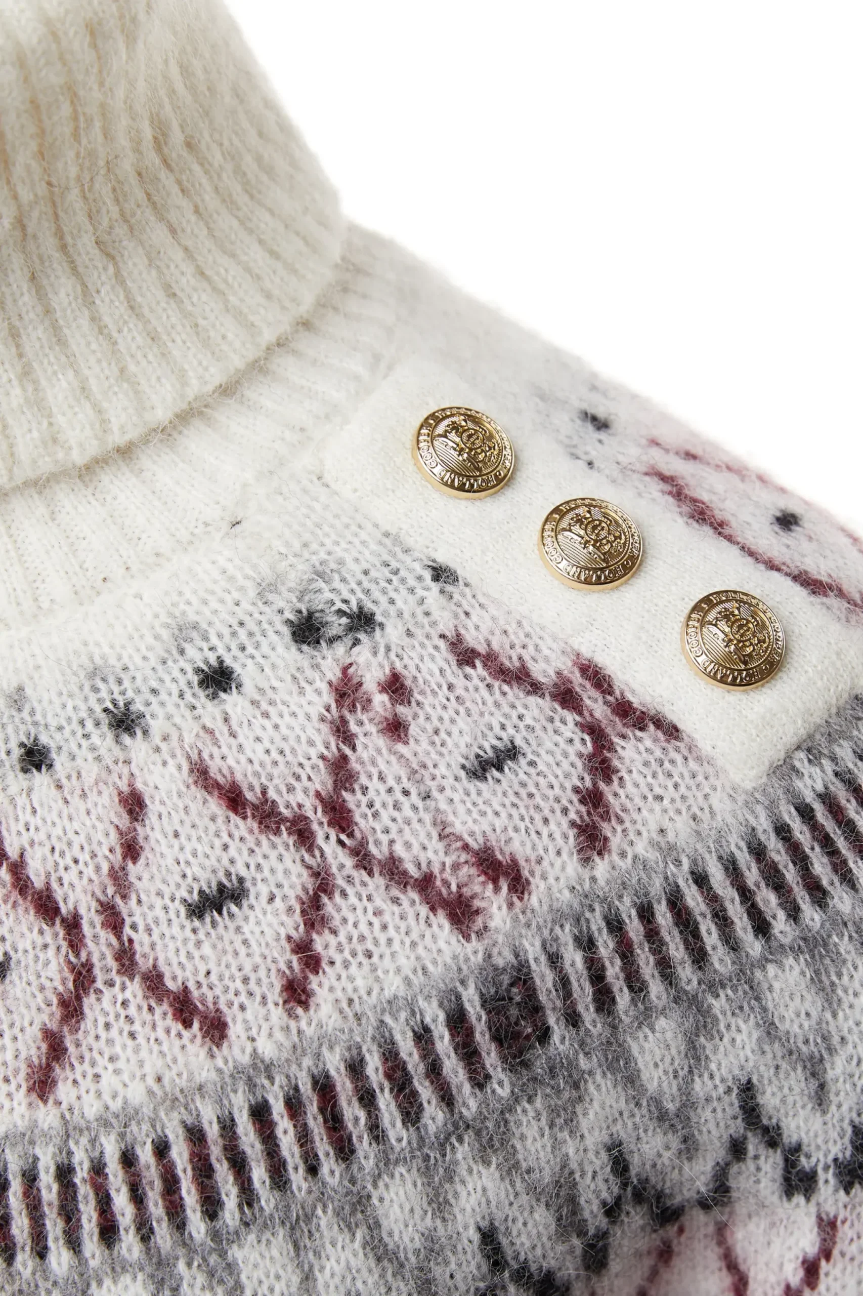 Holland Cooper Fairisle Knit Cream