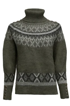 Holland Cooper Fairisle Knit Khaki New
