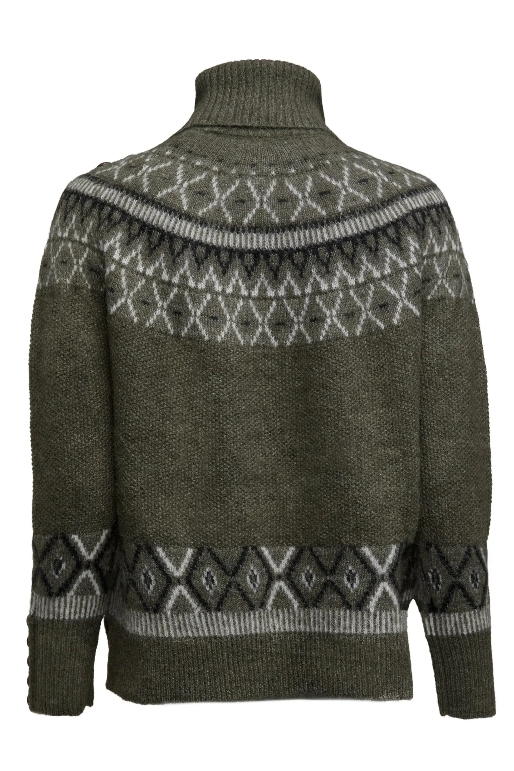 Holland Cooper Fairisle Knit Khaki New