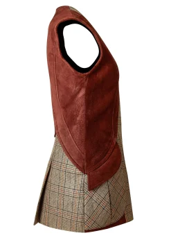Holland Cooper Field Vest Bourbon Tweed Clearance