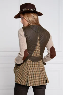 Holland Cooper Field Vest Hailes Green Tweed Online