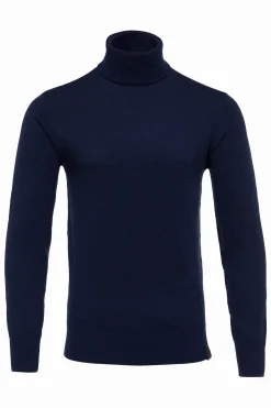 Holland Cooper Fine Roll Neck Knit Navy Online