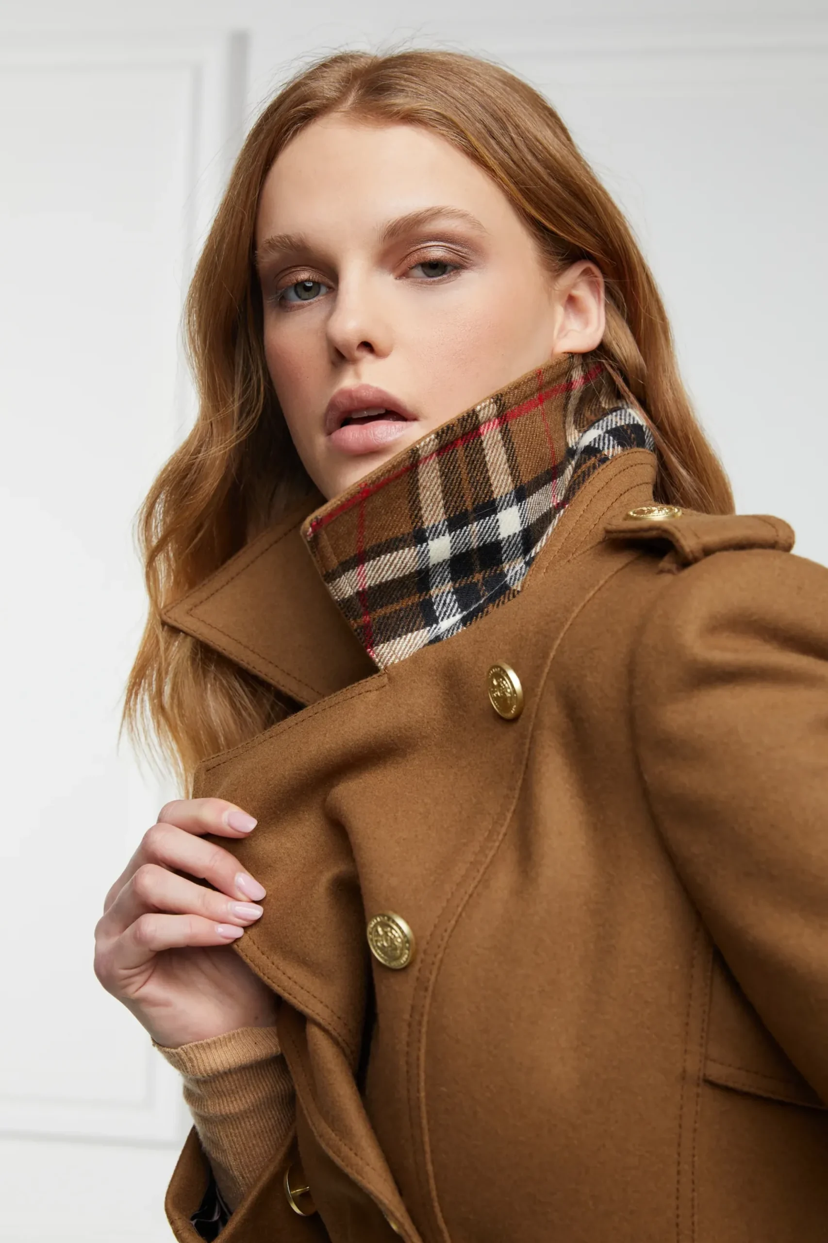 Holland Cooper Full Length Chelsea Trench Coat Dark Camel Hot