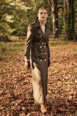Holland Cooper Full Length Chelsea Trench Coat Khaki Online
