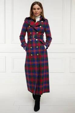 Holland Cooper Full Length Marlborough Trench Coat Macpherson Tartan