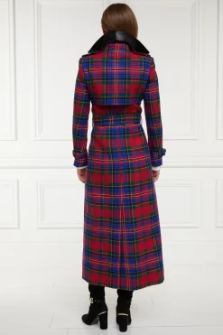 Holland Cooper Full Length Marlborough Trench Coat Macpherson Tartan