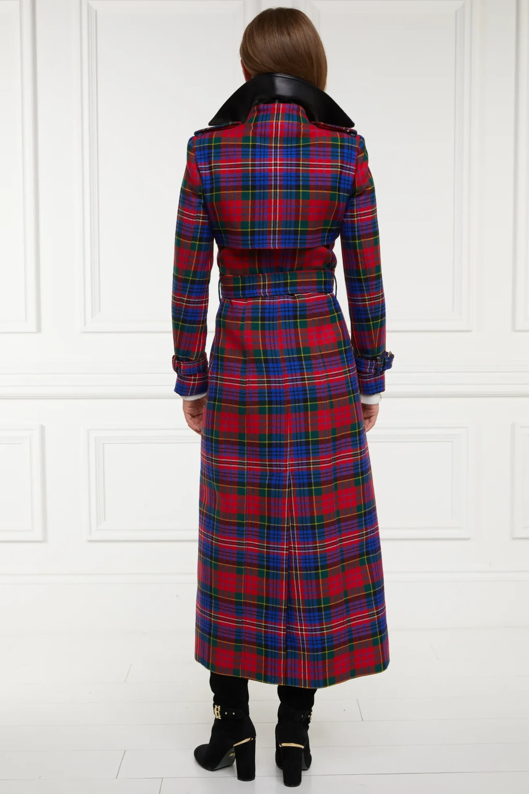Holland Cooper Full Length Marlborough Trench Coat Macpherson Tartan