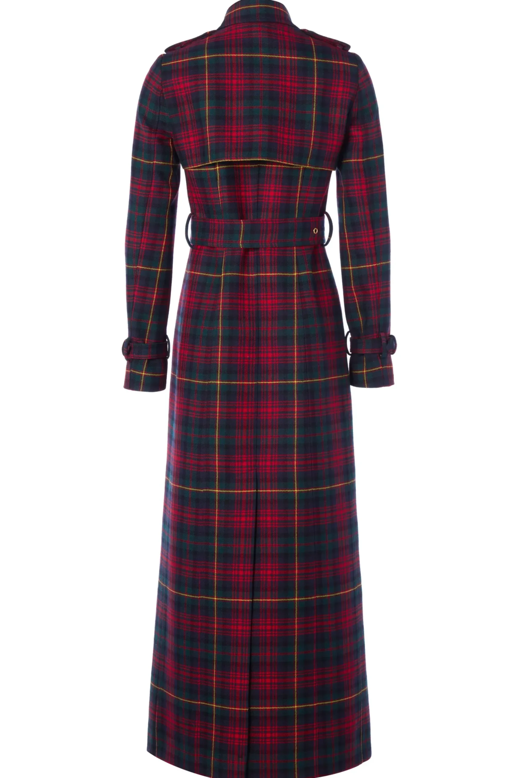 Holland Cooper Full Length Marlborough Trench Coat Logan Tartan Online