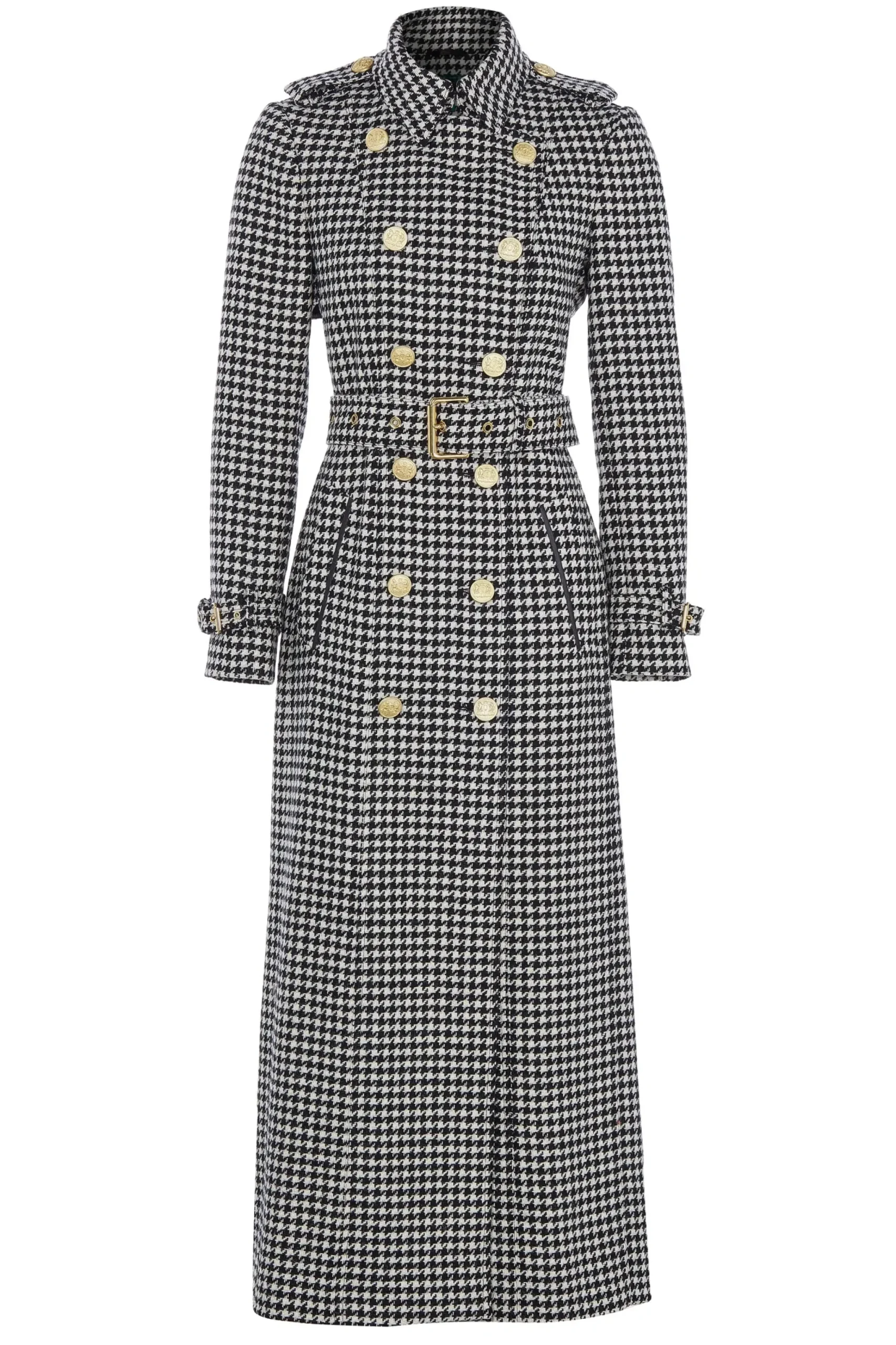 Holland Cooper Full Length Marlborough Trench Coat Houndstooth Sale