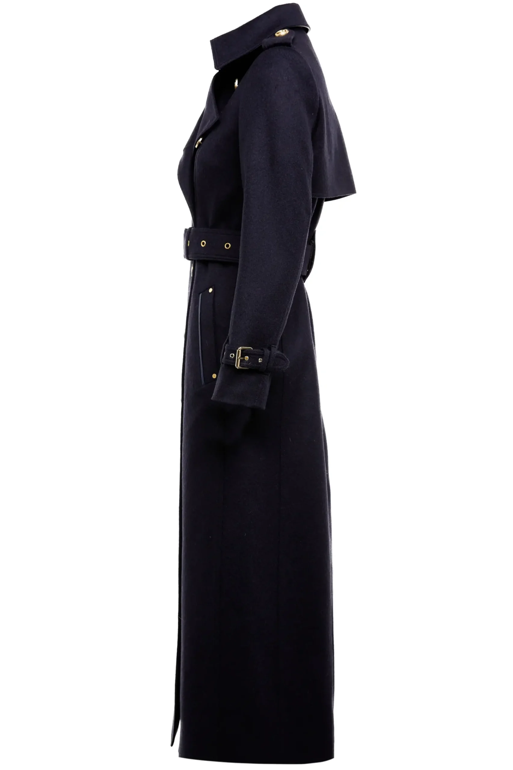 Holland Cooper Full Length Marlborough Trench Coat Soft Navy Hot